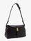 Pinko Leather shoulder bag with metal detail with engraved logo - Nero