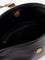 Pinko Leather shoulder bag with metal detail with engraved logo - Nero