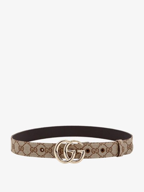 Gucci GG Marmont coated canvas belt - Beige