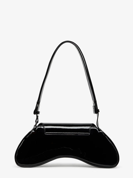 Diesel Play Crossbody patent fabric bag - Nero