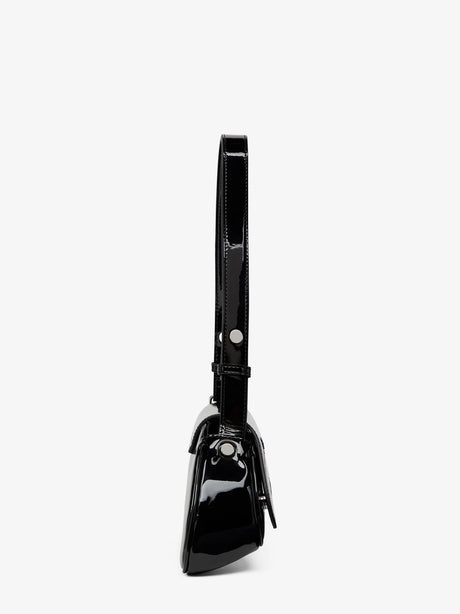 Diesel Play Crossbody patent fabric bag - Nero