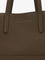 Brunello Cucinelli BC Duo hammered leather shoulder bag - Mud