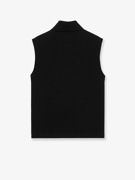 Saint Laurent Cassandre cotton polo shirt - Noir