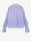 Celine Cropped striped cotton shirt - Craie/Bleu Ciel
