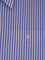 Celine Cropped striped cotton shirt - Craie/Bleu Ciel