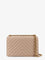 Pinko Love One Mini quilted leather shoulder bag - Beige