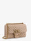 Pinko Love One Mini quilted leather shoulder bag - Beige