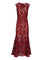 Self-Portrait Midi Dress - Bordeaux