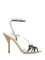 Valentino Garavani Nodine Sandal In Laminated Nappa Leather - Silver