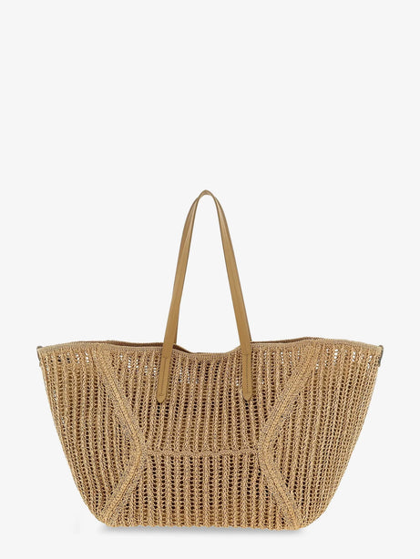 Brunello Cucinelli BC Duo raffia shoulder bag - Rope