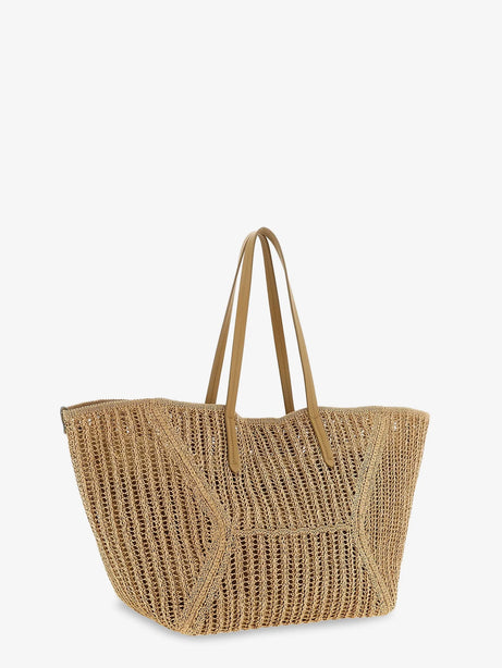 Brunello Cucinelli BC Duo raffia shoulder bag - Rope