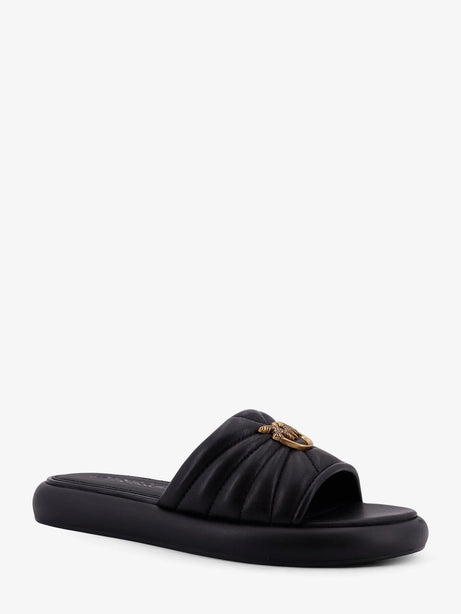 Pinko Fiona low leather sandals - Nero