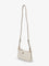 Pinko Mini Half Moon leather crossbody bag - Bianco