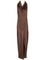 Loewe Long Silk Scarf Dress - Brown
