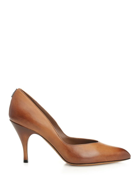 Miu Miu Leather Pumps - Brown
