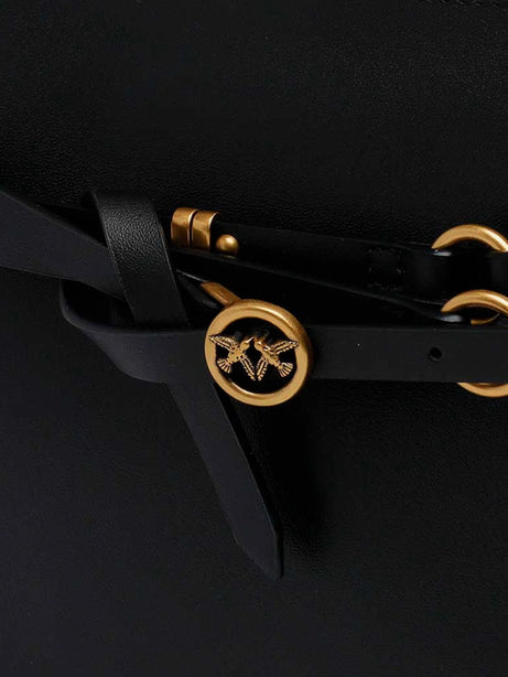 Pinko Leather Belt Bag crossbody bag - Nero