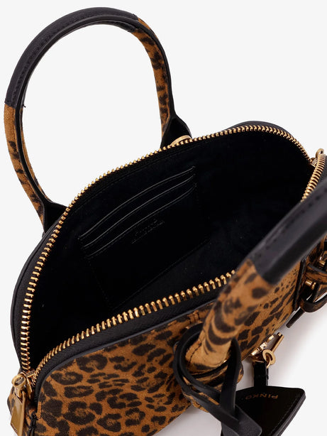 Pinko Suede Escape Bag with animal print - Maculato