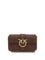 Pinko Love One Shoulder Bag - Burgundy Wine-Antique Gold
