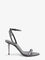 Tom Ford Laminated heeled sandals with laminated effect - Dark Silver
