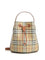 Burberry Check Bucket Bag - Brown