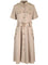 Miu Miu Wool Gabardine Midi Dress - Beige