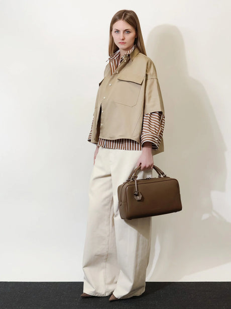 Brunello Cucinelli Linen and cotton blend shirt - Camel