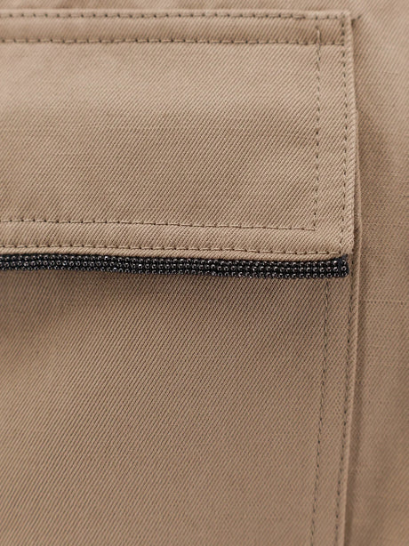 Brunello Cucinelli Linen and cotton blend shirt - Camel