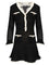 Self-Portrait Mini Knit Dress - Black