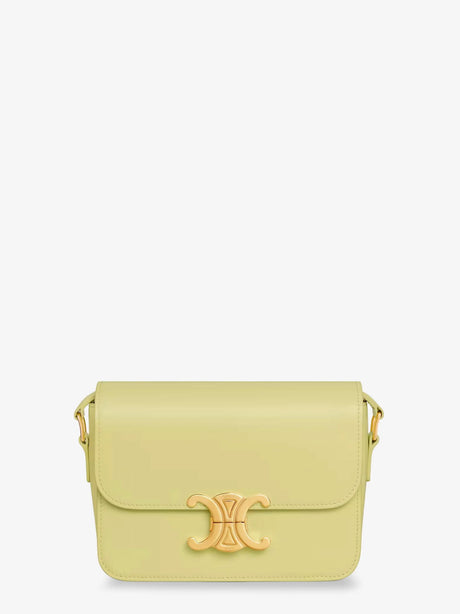 Celine Teen Triomphe leather crossbody bag - Citrus