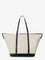 Polo Ralph Lauren Canvas travel bag with leather profiles - Ecru Navy