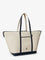 Polo Ralph Lauren Canvas travel bag with leather profiles - Ecru Navy