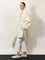 Toteme White denim trousers with flared bottom - Offwhite