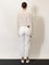 Toteme White denim trousers with flared bottom - Offwhite