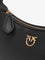 Pinko Half Moon Mini leather shoulder bag - Nero