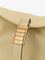 Pinko Leather shoulder bag with logo metal detail - Giallo