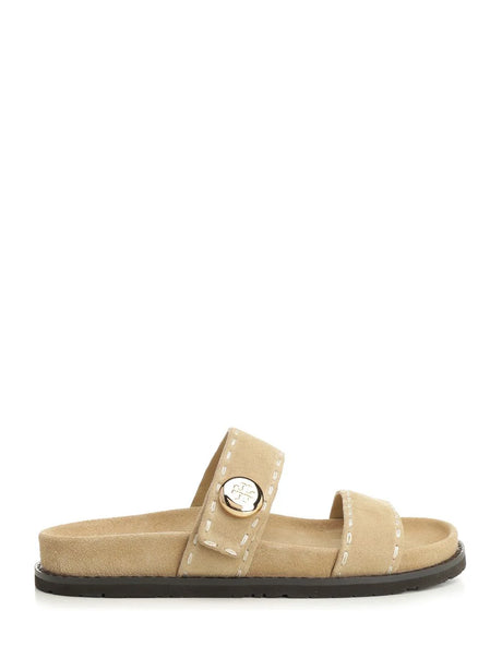 Tory Burch Romy Slider Sports Sandal - Beige