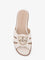 Pinko Milly low leather sandals - Bianco
