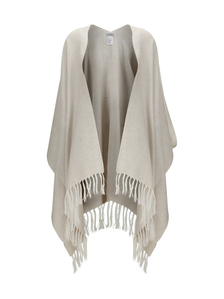 Brunello Cucinelli Open Poncho - Avena+Platino