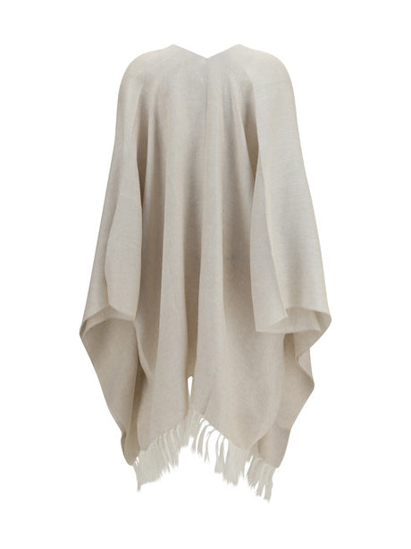Brunello Cucinelli Open Poncho - Avena+Platino