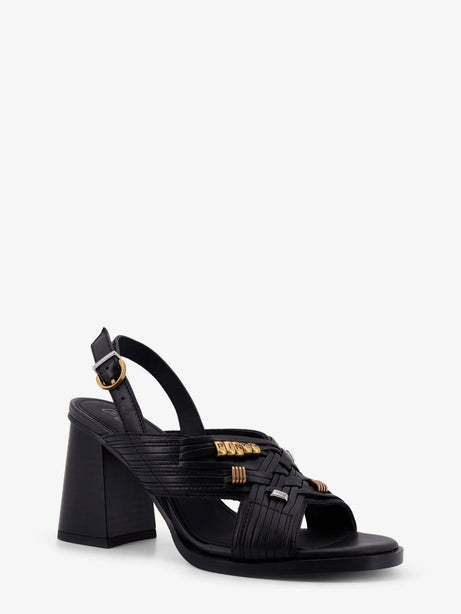 Pinko Lara leather sandals - Nero