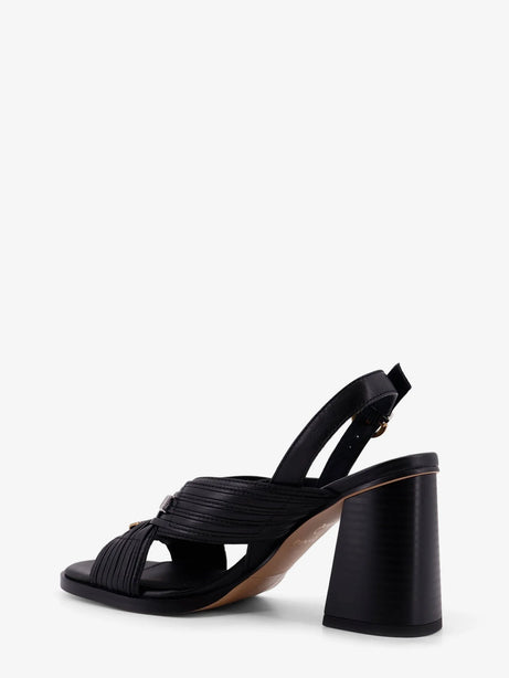Pinko Lara leather sandals - Nero