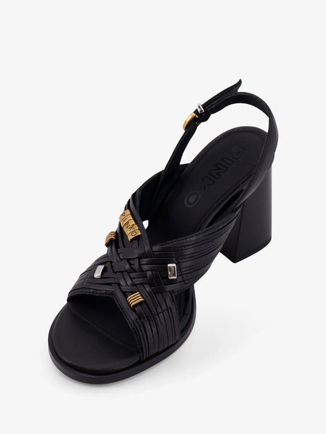 Pinko Lara leather sandals - Nero