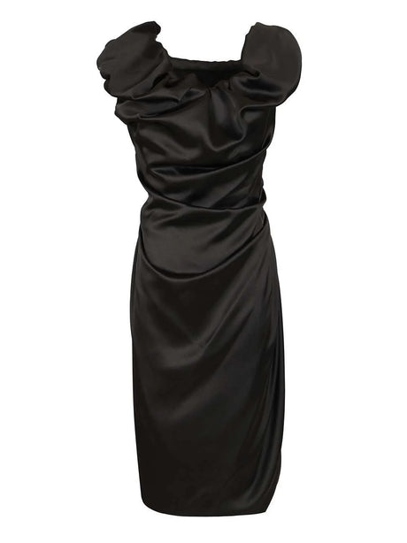 Vivienne Westwood Ginnie Amber Satin Dress - Black