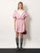 Miu Miu Striped cotton shirt dress - Rosa