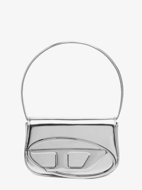Diesel 1DR mirror leather shoulder bag - Grigio