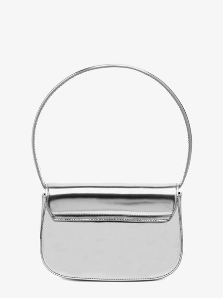 Diesel 1DR mirror leather shoulder bag - Grigio