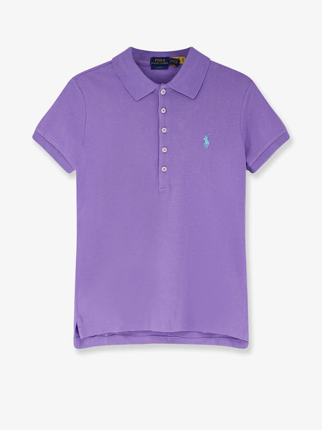 Polo Ralph Lauren Cotton blend polo with embroidered logo - Cactus Purple