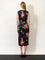 Dolce & Gabbana Viscose dress with iconic print - Bouquet Rose Nero