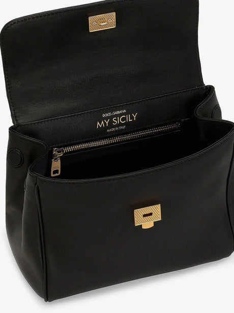 Dolce & Gabbana My Sicily leather shoulder bag - Nero