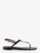 Fendi Fold leather sandals with reptile effect - Black Purple